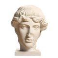 Head of Orpheus Ivory White collectible bust