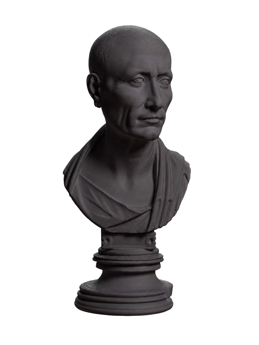 Portrait of Julius Caesar (?) The Green Caesar Charcoal Black collectible bust
