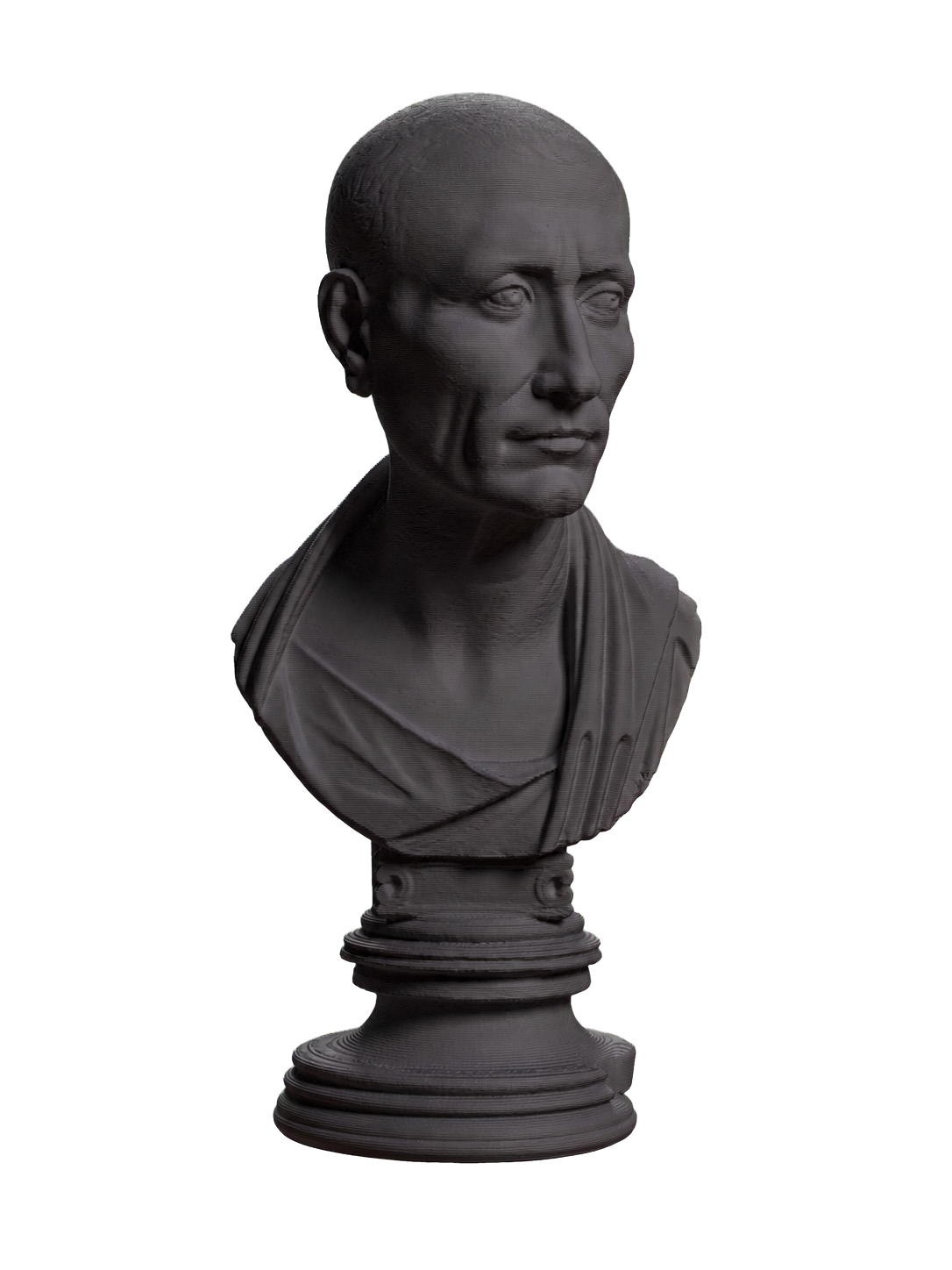 Portrait of Julius Caesar (?) The Green Caesar Charcoal Black collectible bust