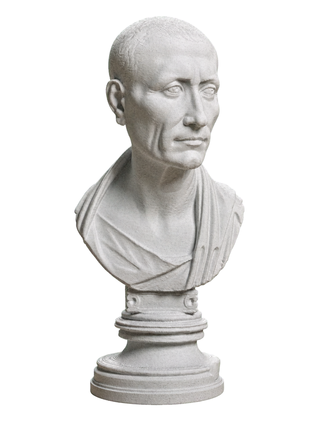 Portrait of Julius Caesar (?) The Green Caesar Marble Stone collectible bust