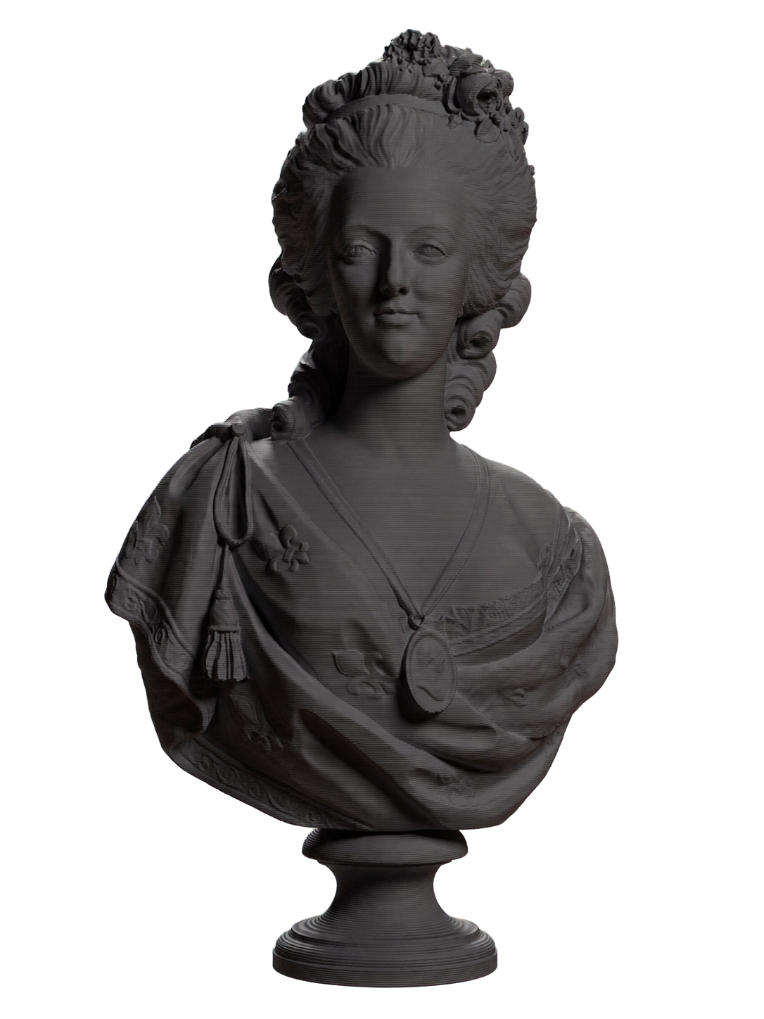 Portrait of Marie Antoinette Charcoal Black collectible bust