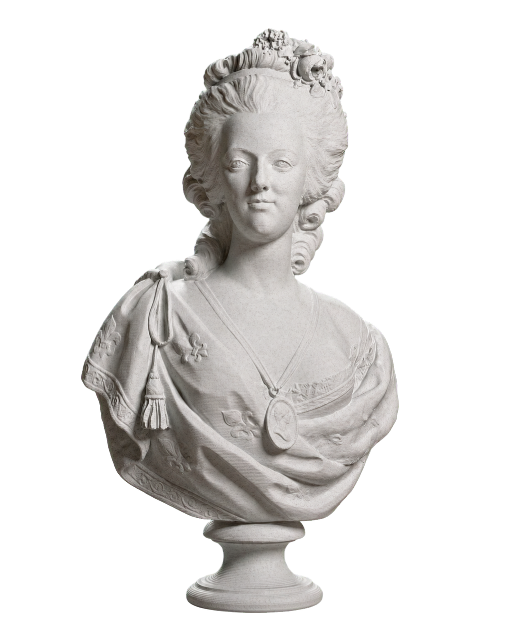 Portrait of Marie Antoinette Marble Stone collectible bust