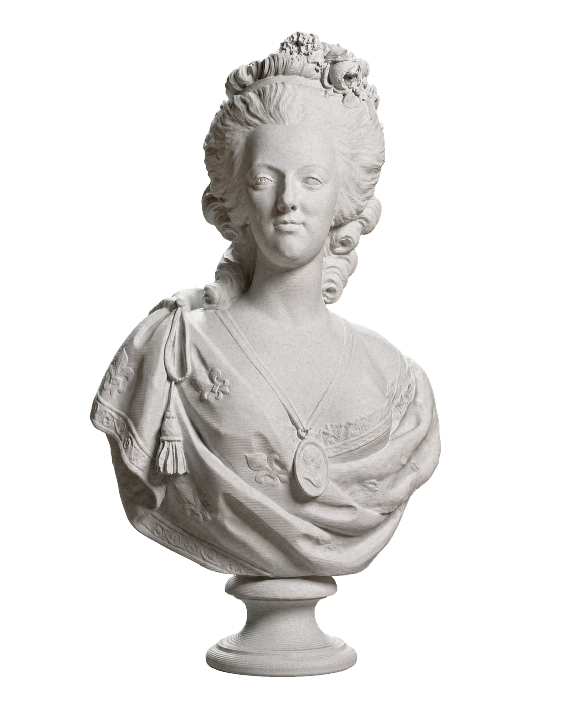 Portrait of Marie Antoinette Marble Stone collectible bust