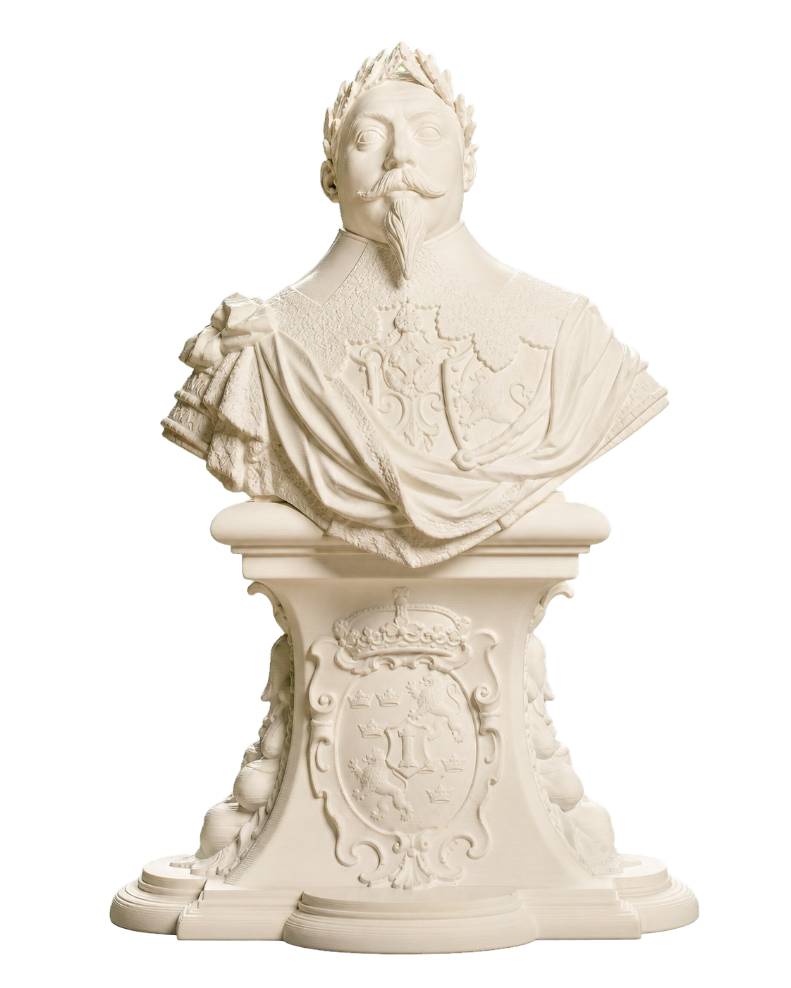 Gustav II Adolf King of Sweden Ivory White collectible bust