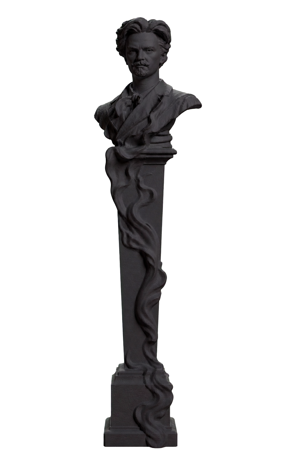 Portrait of August Strindberg Charcoal Black collectible bust