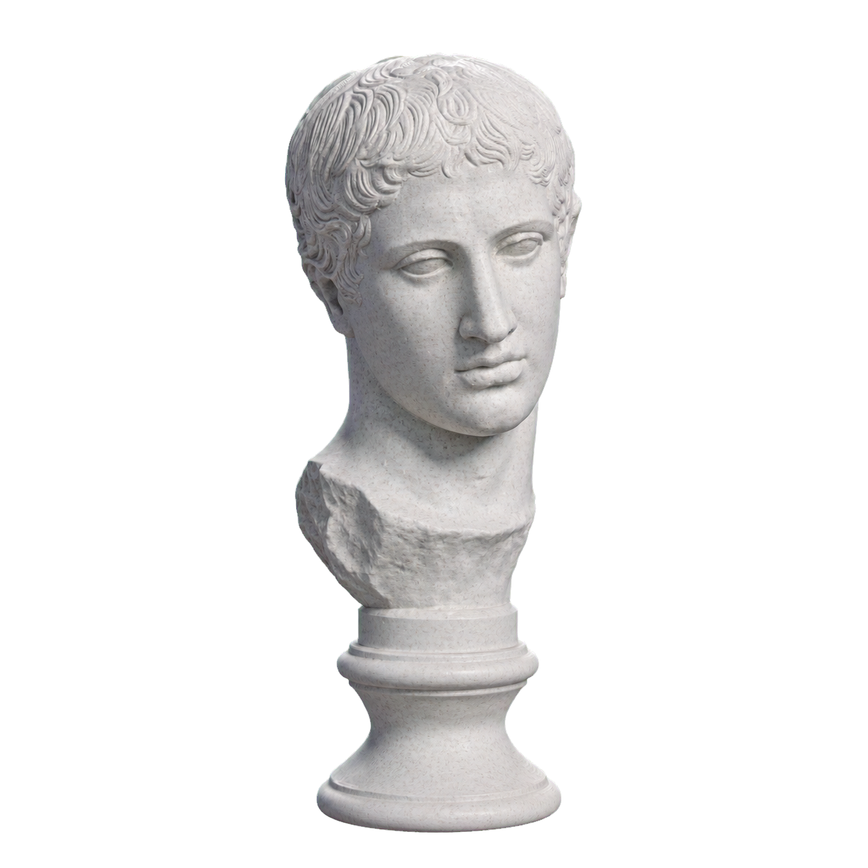 From a statue of Diskoforos or Diskos carrier Marble Stone collectible bust