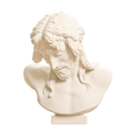 Christ on the Crucifix Ivory White collectible bust