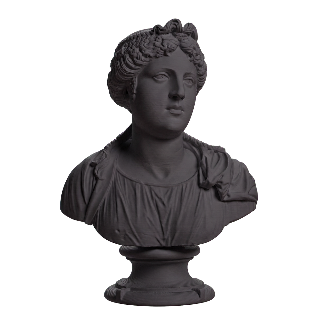 Bust of a young woman Charcoal Black collectible bust