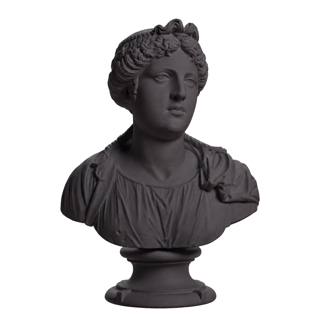 Bust of a young woman Charcoal Black collectible bust