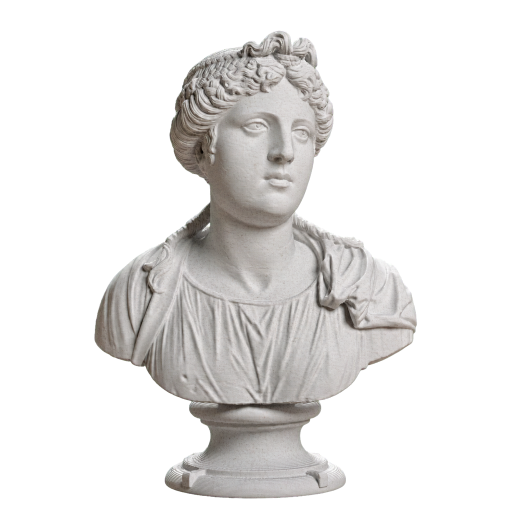 Bust of a young woman Marble Stone collectible bust