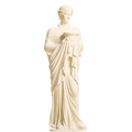 Statue of priestess or Muse Ivory White collectible bust