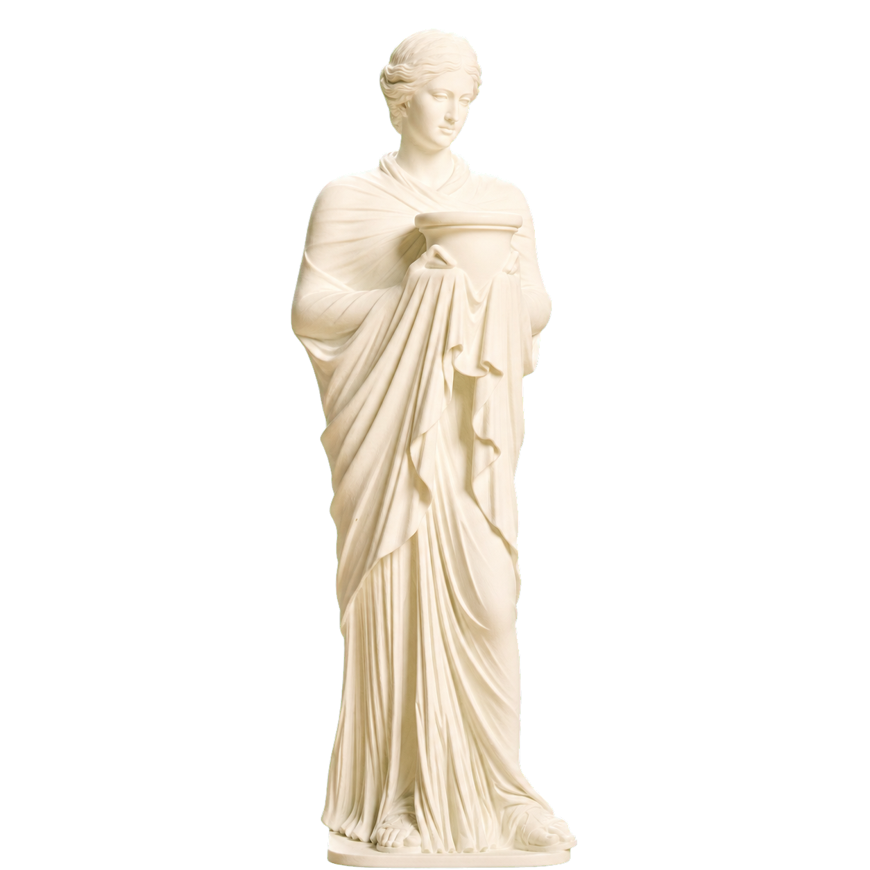 Statue of priestess or Muse Ivory White collectible bust