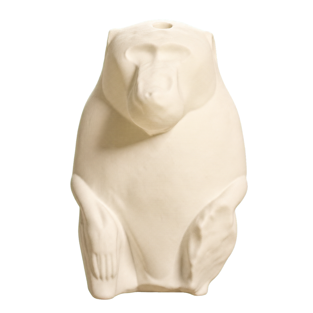 Statuette of a Baboon Ivory White collectible bust