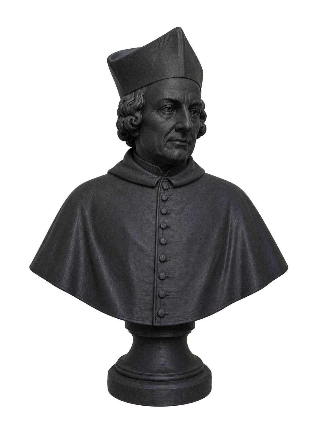 Portrait of a Cardinal Charcoal Black collectible bust