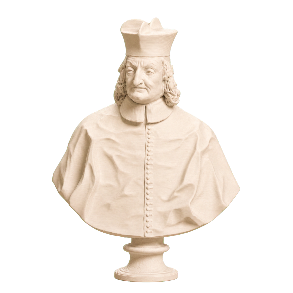 Portrait of a Cardinal Ivory White collectible bust