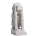 Figure of a squatting monkey Marble Stone collectible bust