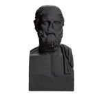 Greek Poet Anakreon (wrongly entitled Demosthenes) Charcoal Black collectible bust