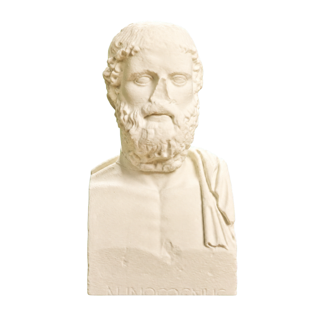 Greek Poet Anakreon (wrongly entitled Demosthenes) Ivory White collectible bust