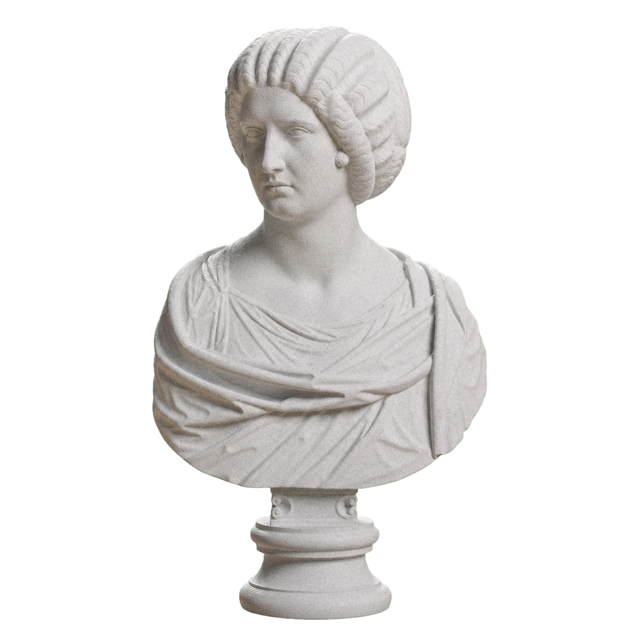 Portrait of a noble lady Marble Stone collectible bust
