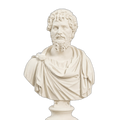 Portrait of Septimius Severus Ivory White collectible bust