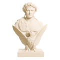 Napoleon Bonaparte Ivory White collectible bust