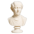 Portrait of Roman lady Ivory White collectible bust