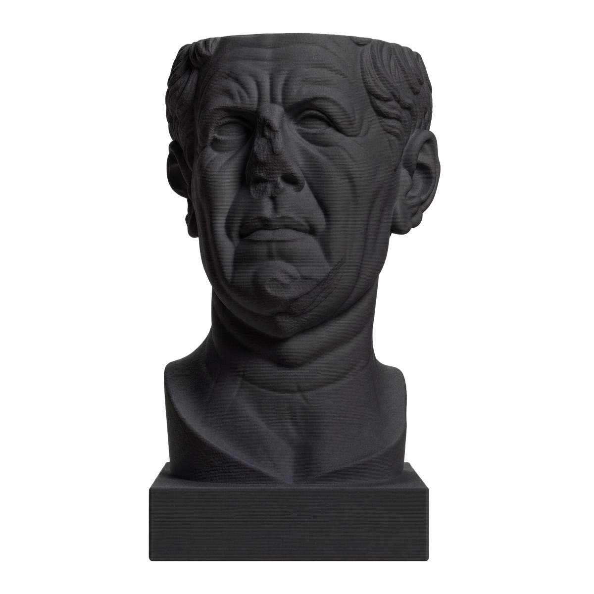 Portrait of a Roman the so-called 'Tivoli General' Charcoal Black collectible bust