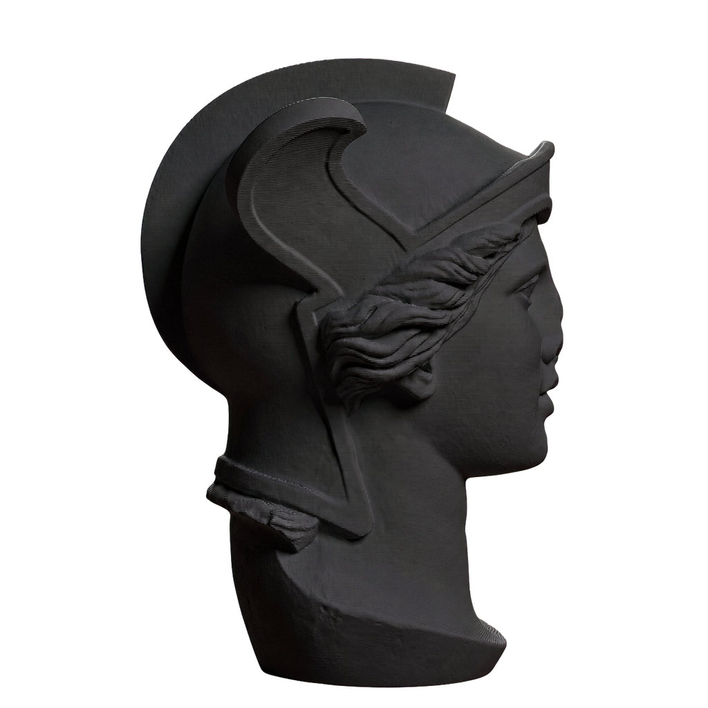 Head Charcoal Black collectible bust
