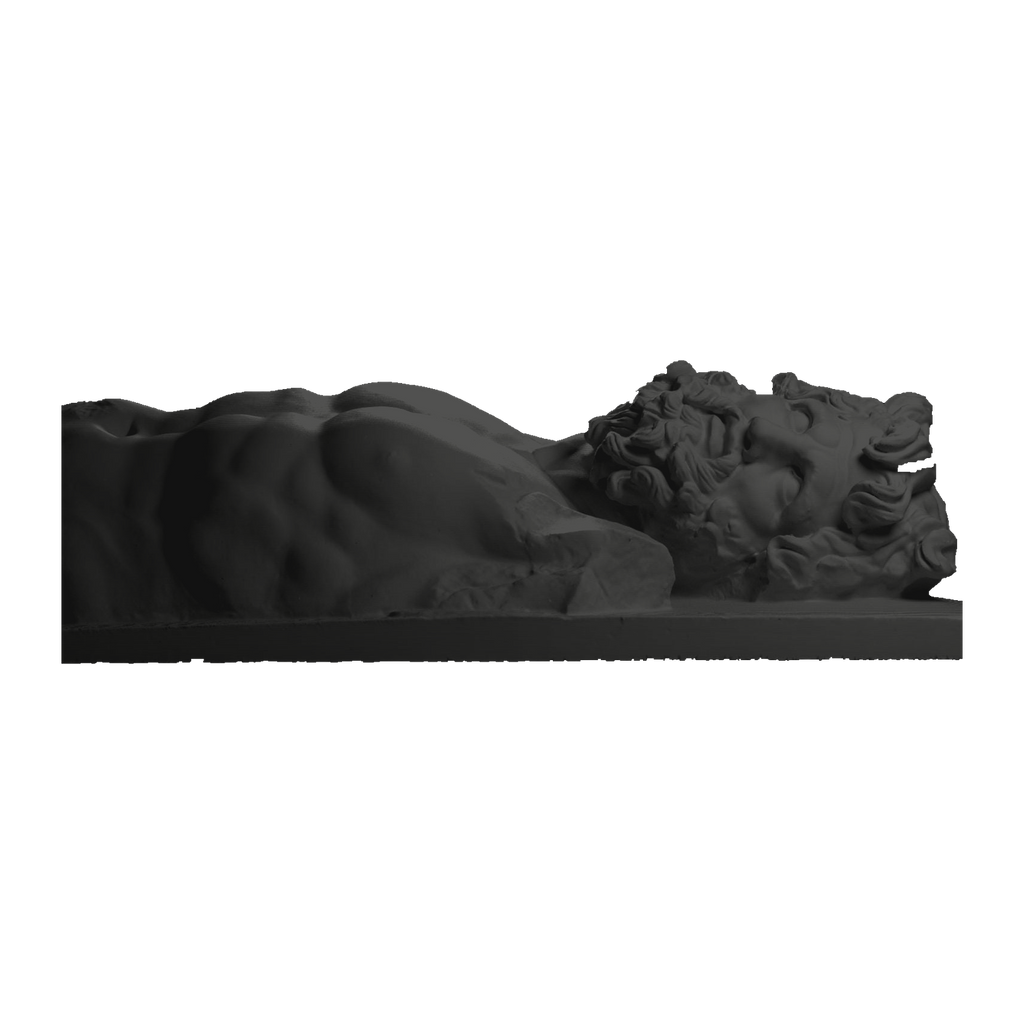 Upper body of giant Klytios (?) Charcoal Black collectible bust