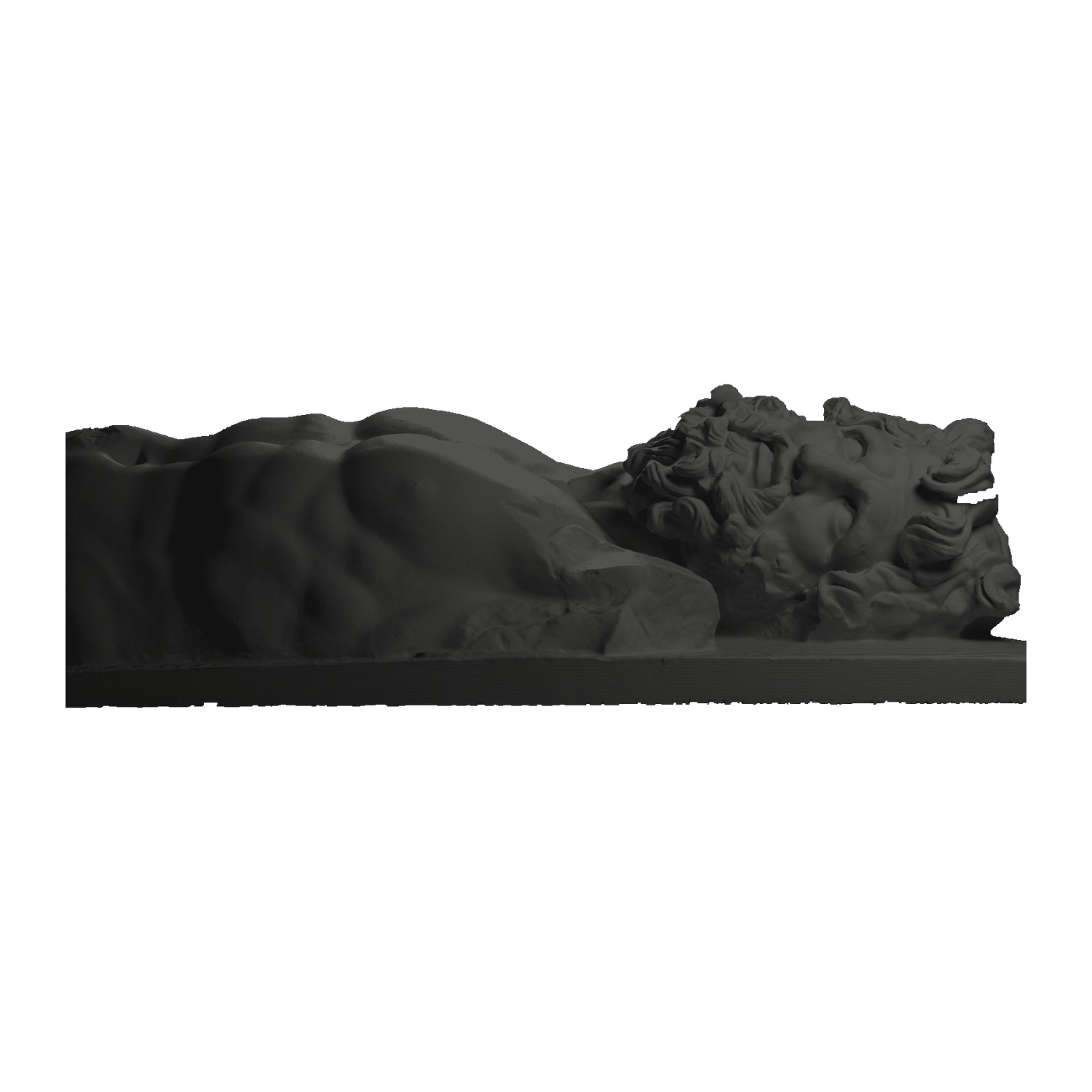Upper body of giant Klytios (?) Charcoal Black collectible bust