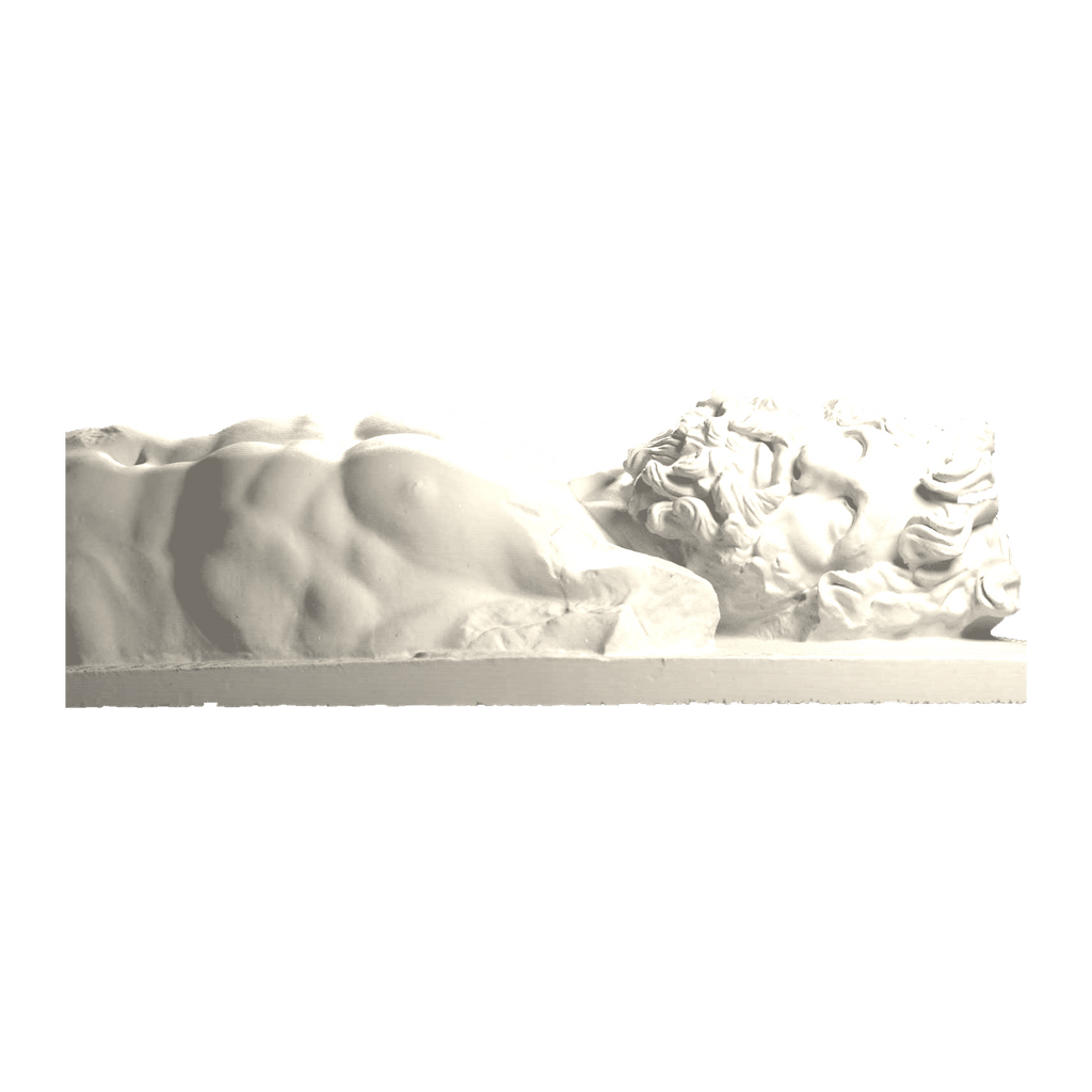 Upper body of giant Klytios (?) Ivory White collectible bust