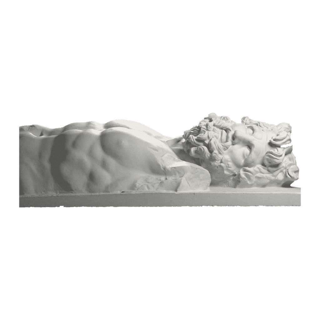 Upper body of giant Klytios (?) Marble Stone collectible bust