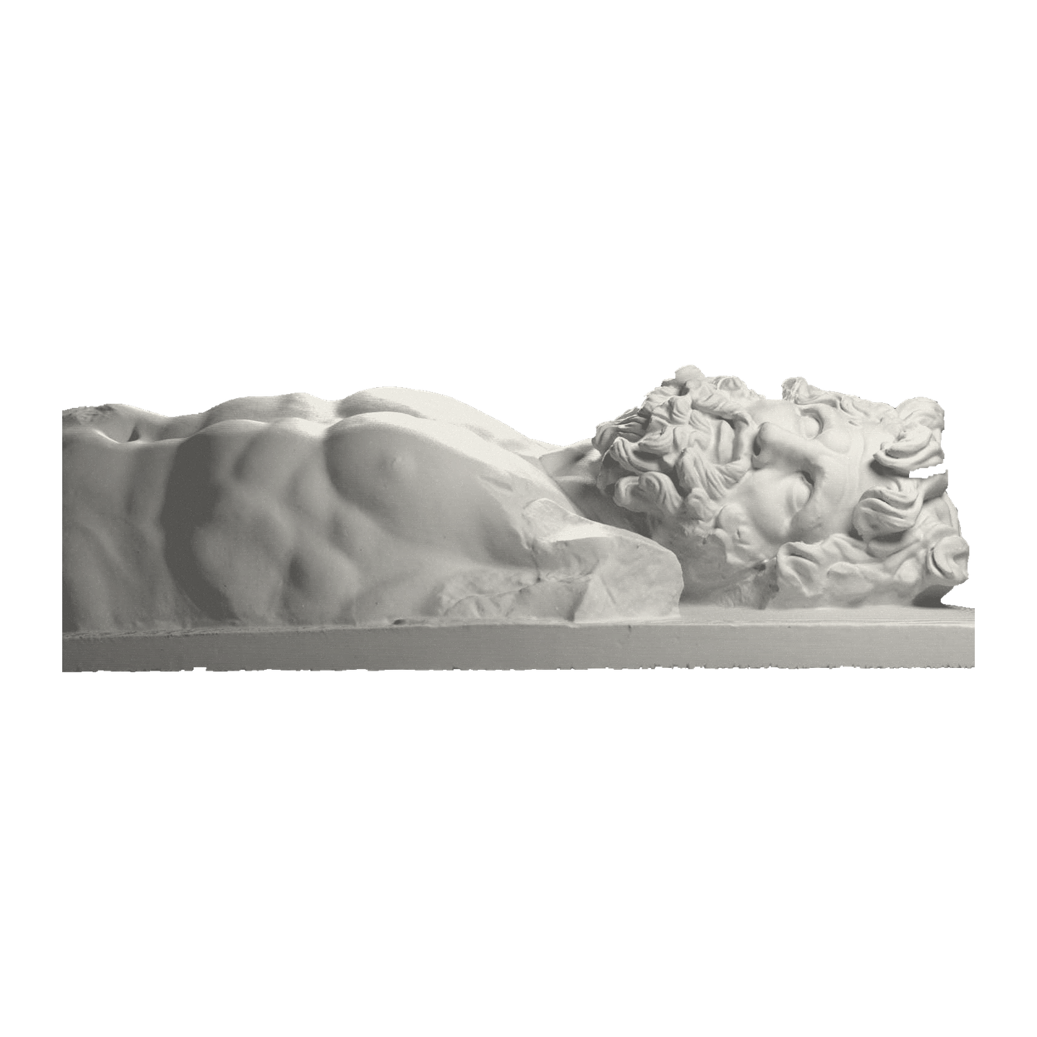 Upper body of giant Klytios (?) Marble Stone collectible bust