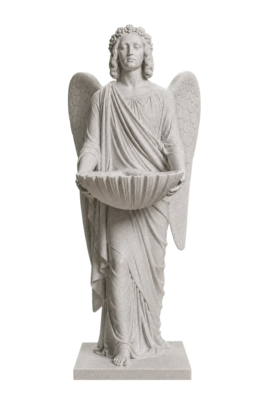 Baptismal Angel Marble Stone collectible bust