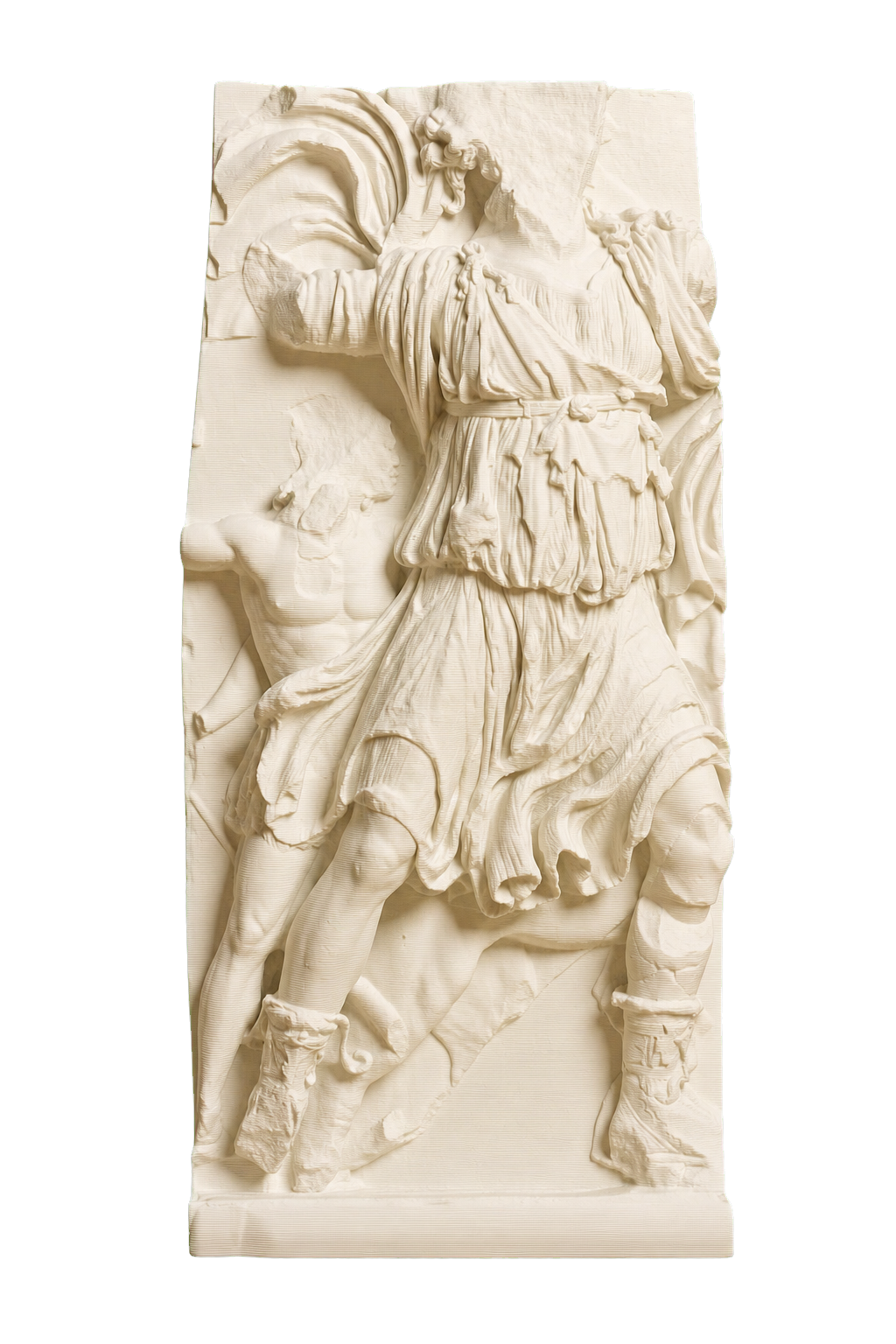 Dionysus and Satyr Ivory White collectible bust
