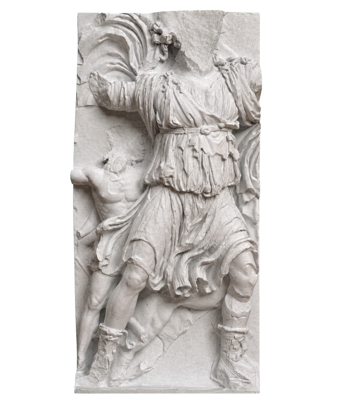 Dionysus and Satyr Marble Stone collectible bust