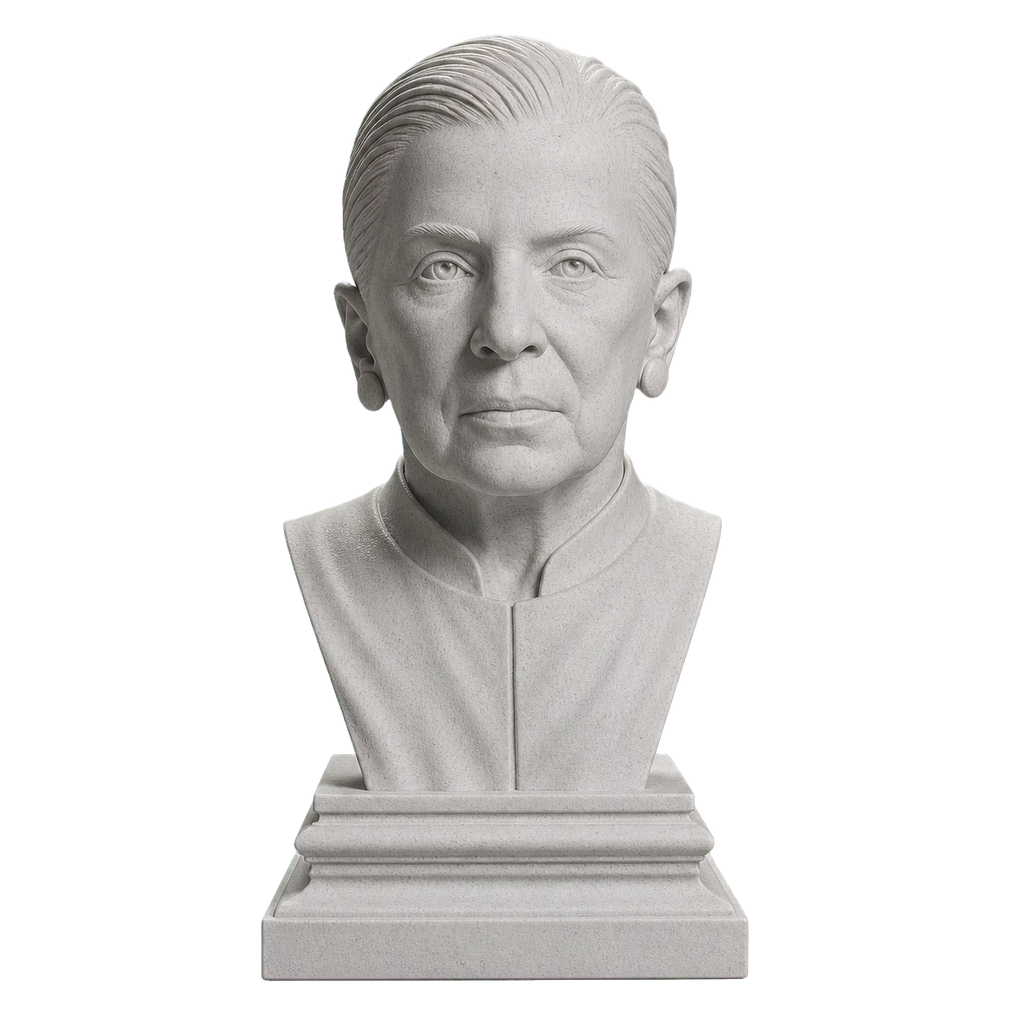 Ruth Bader Ginsburg Marble Stone collectible bust