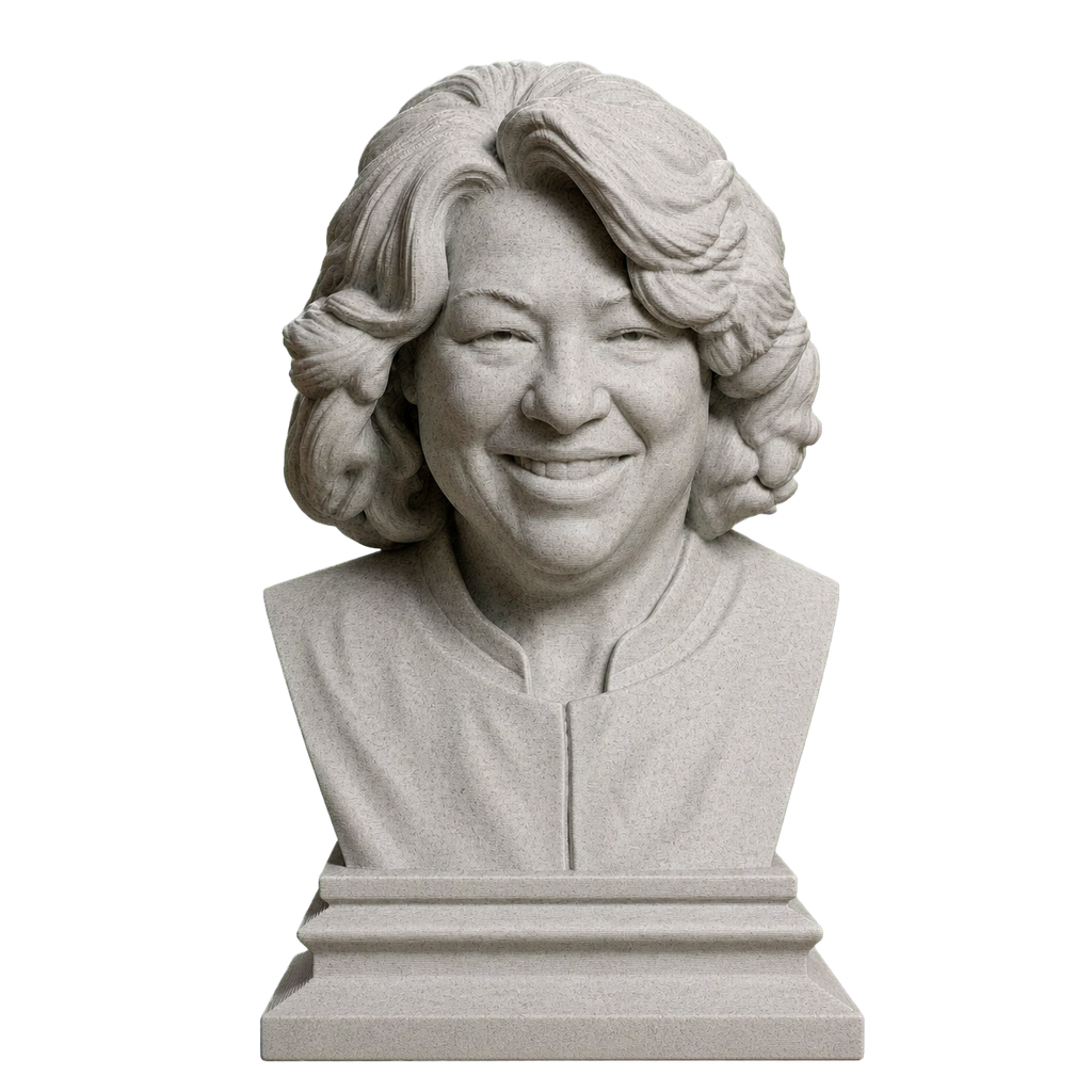 Sonia Sotomayor Marble Stone collectible bust