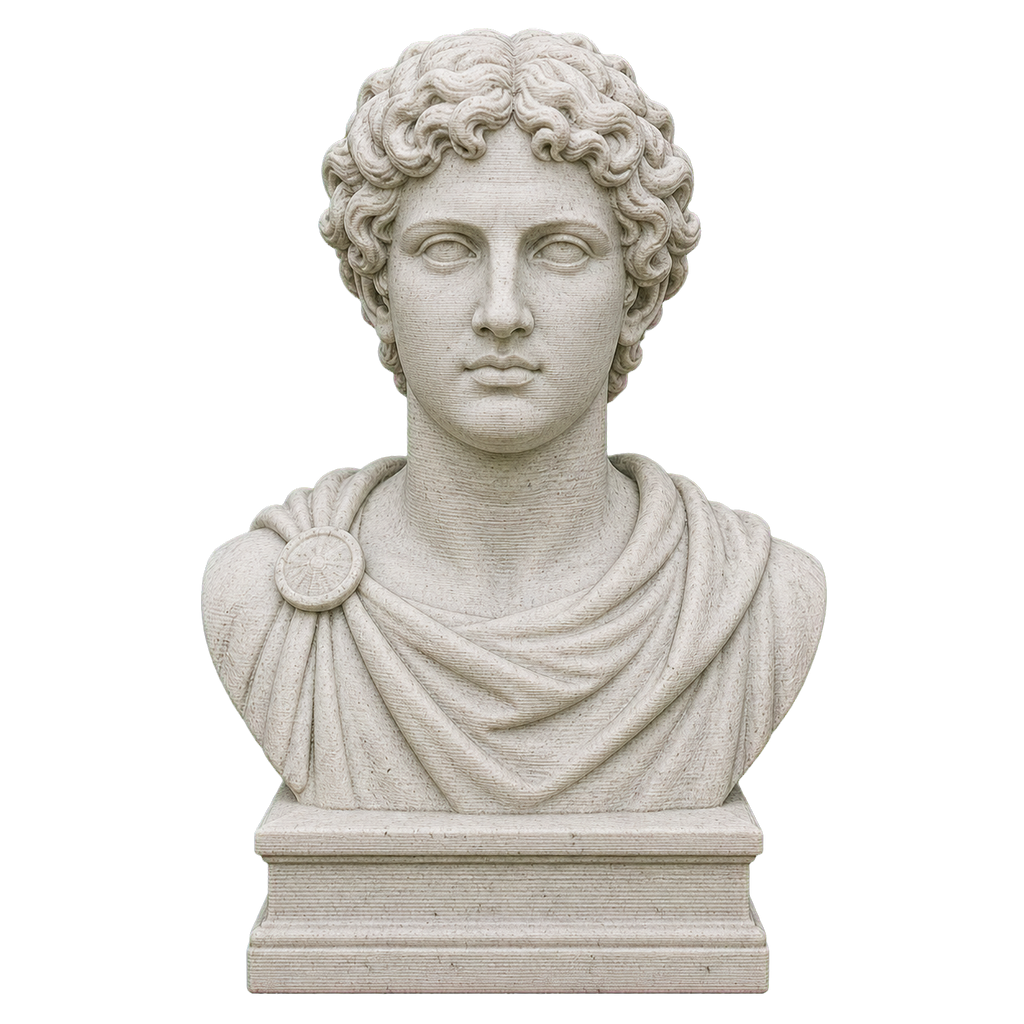Apollo Marble Stone collectible bust