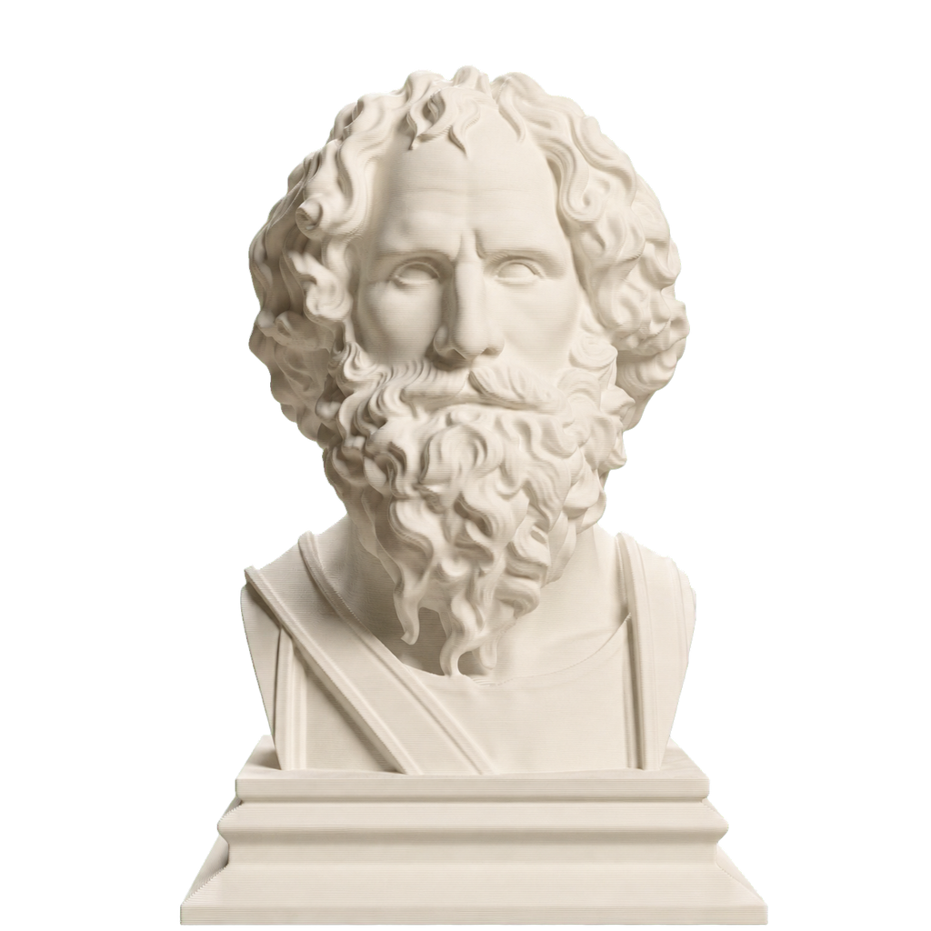 Archimedes Ivory White collectible bust