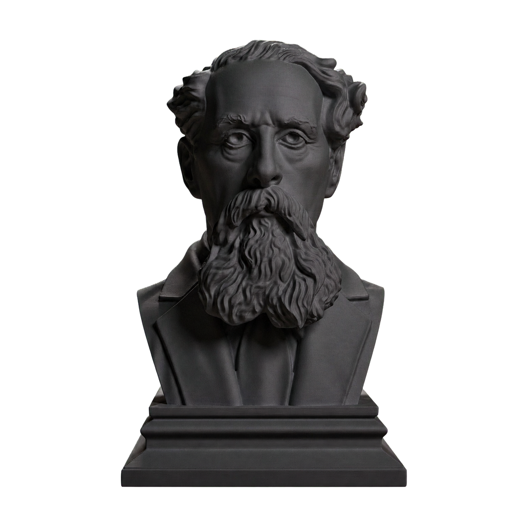 Charles Dickens Charcoal Black collectible bust