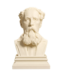 Charles Dickens Ivory White collectible bust