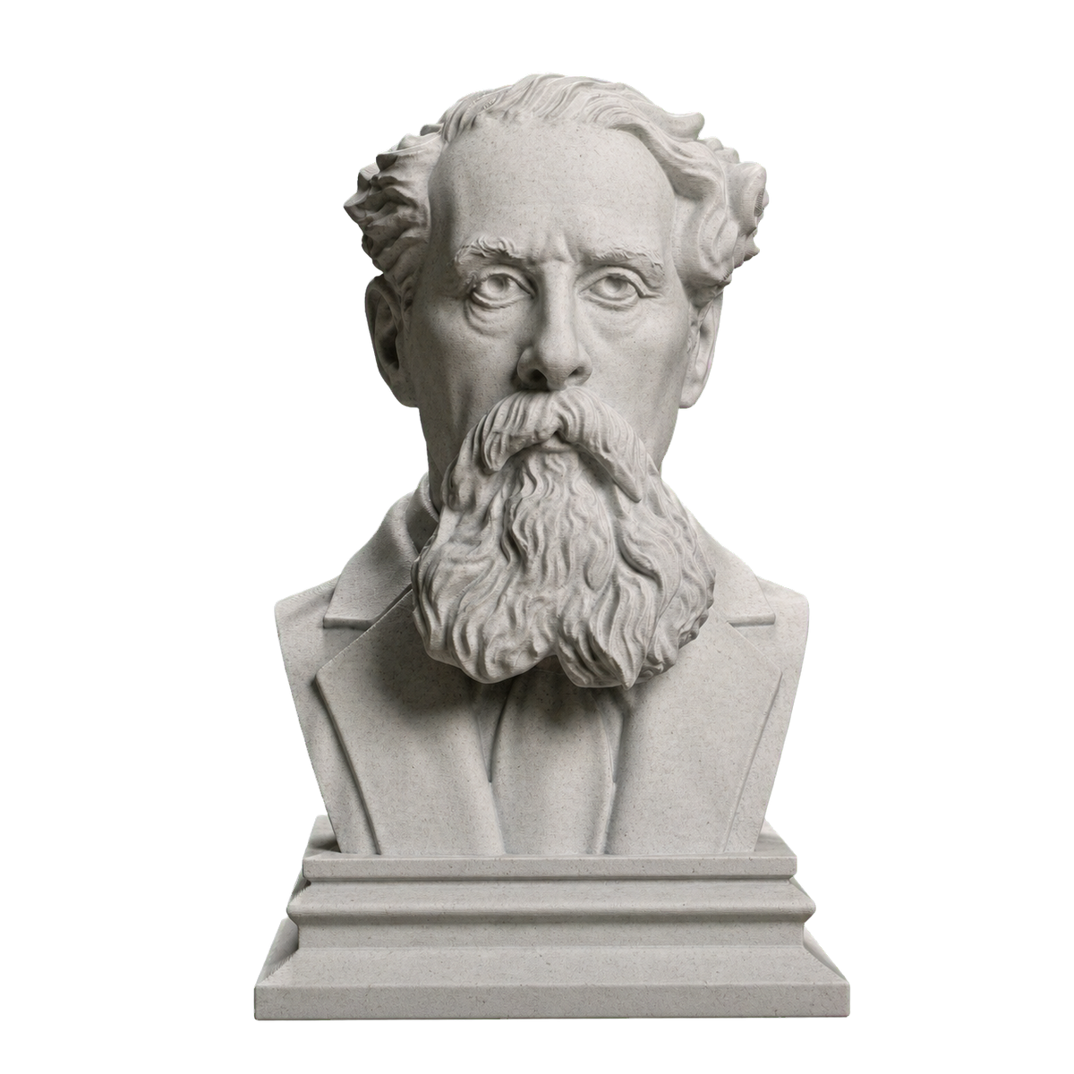Charles Dickens Marble Stone collectible bust