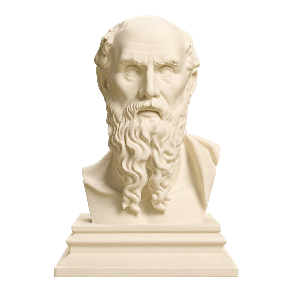 Diogenes Ivory White collectible bust