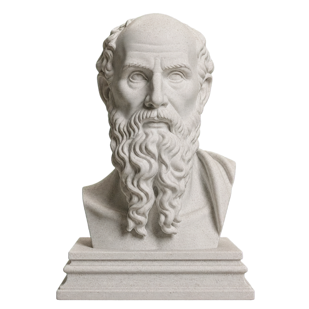 Diogenes Marble Stone collectible bust
