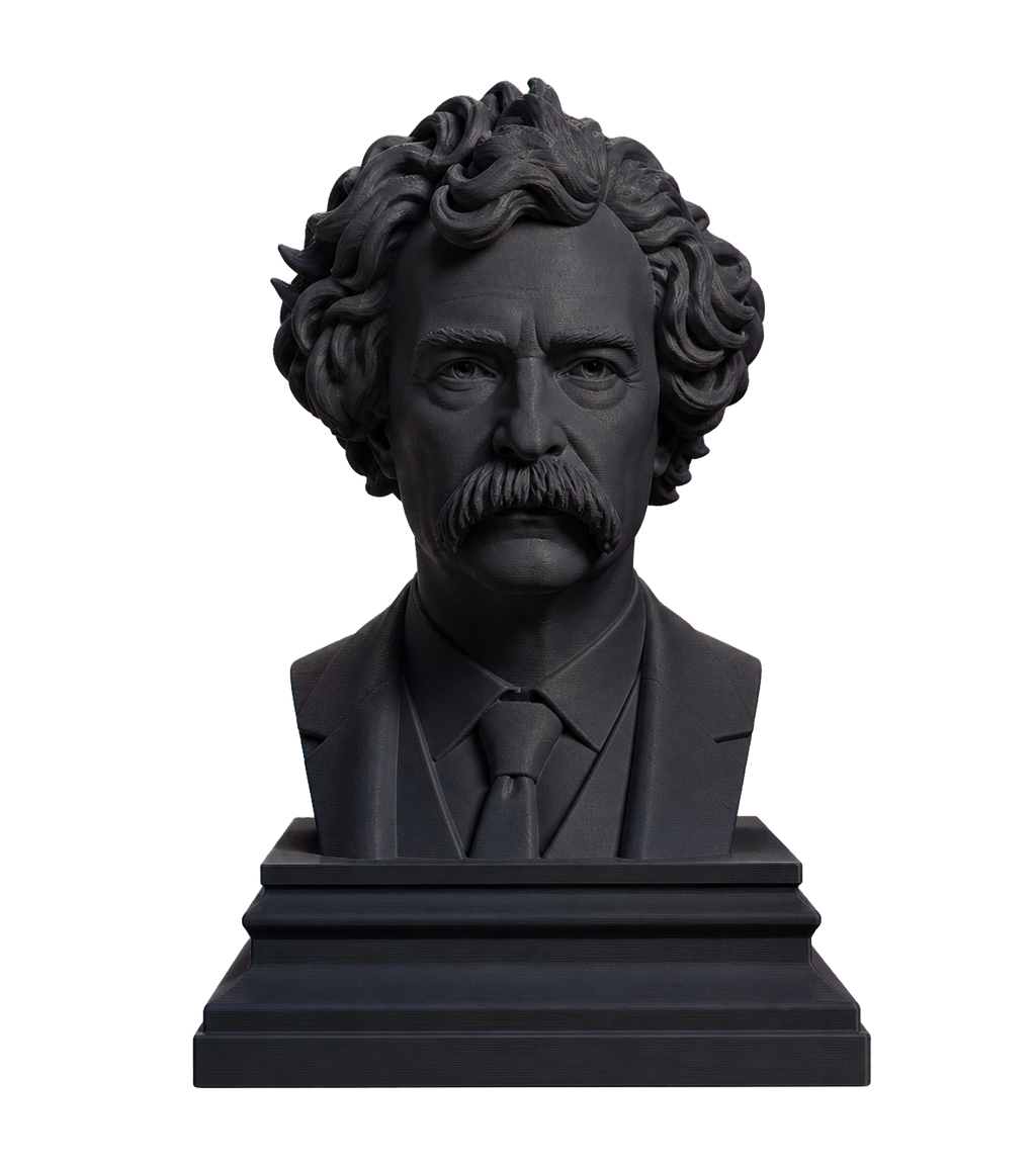 Mark Twain Charcoal Black collectible bust