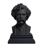 Mark Twain Charcoal Black collectible bust