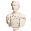 Male Portrait, SMK KAS560 Ivory White collectible bust