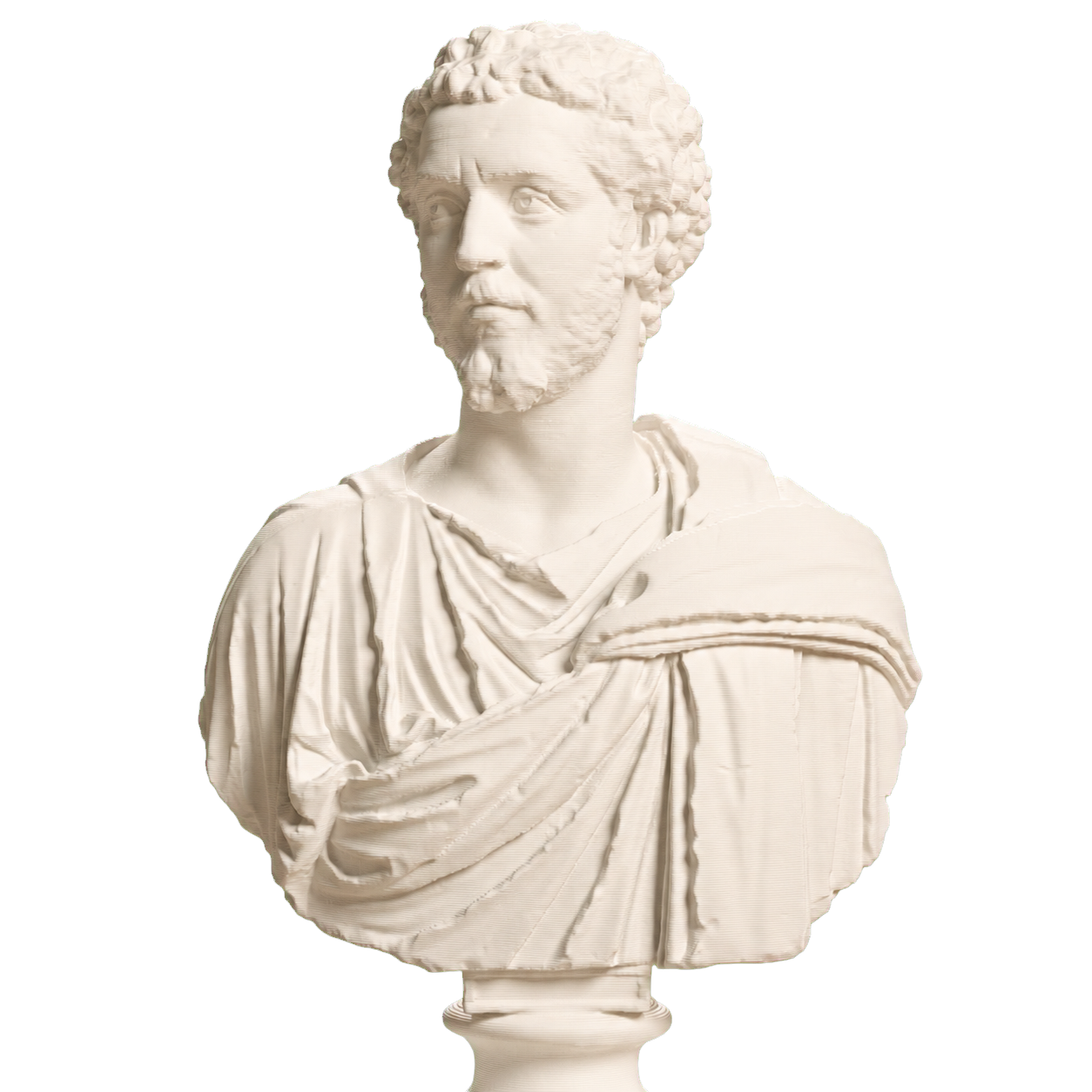 Male Portrait, SMK KAS560 Ivory White collectible bust