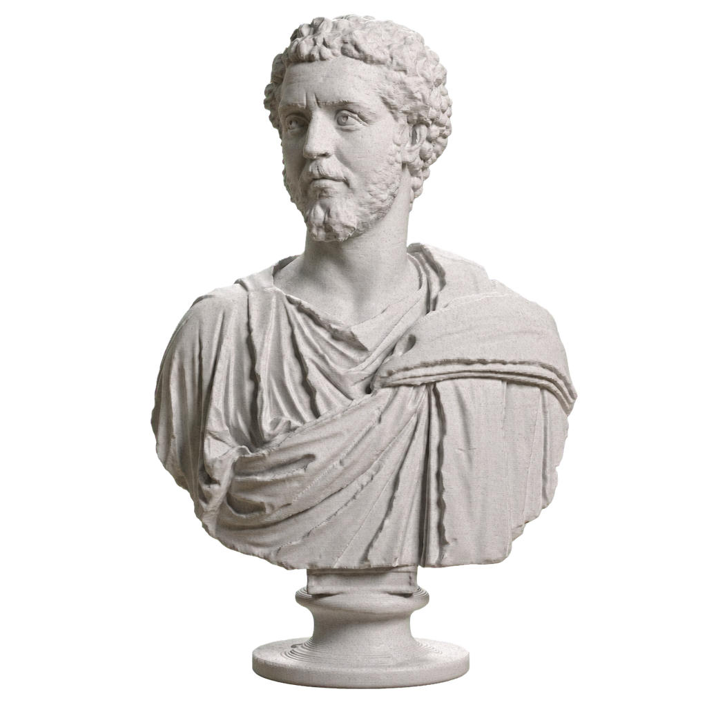 Male Portrait, SMK KAS560 Marble Stone collectible bust